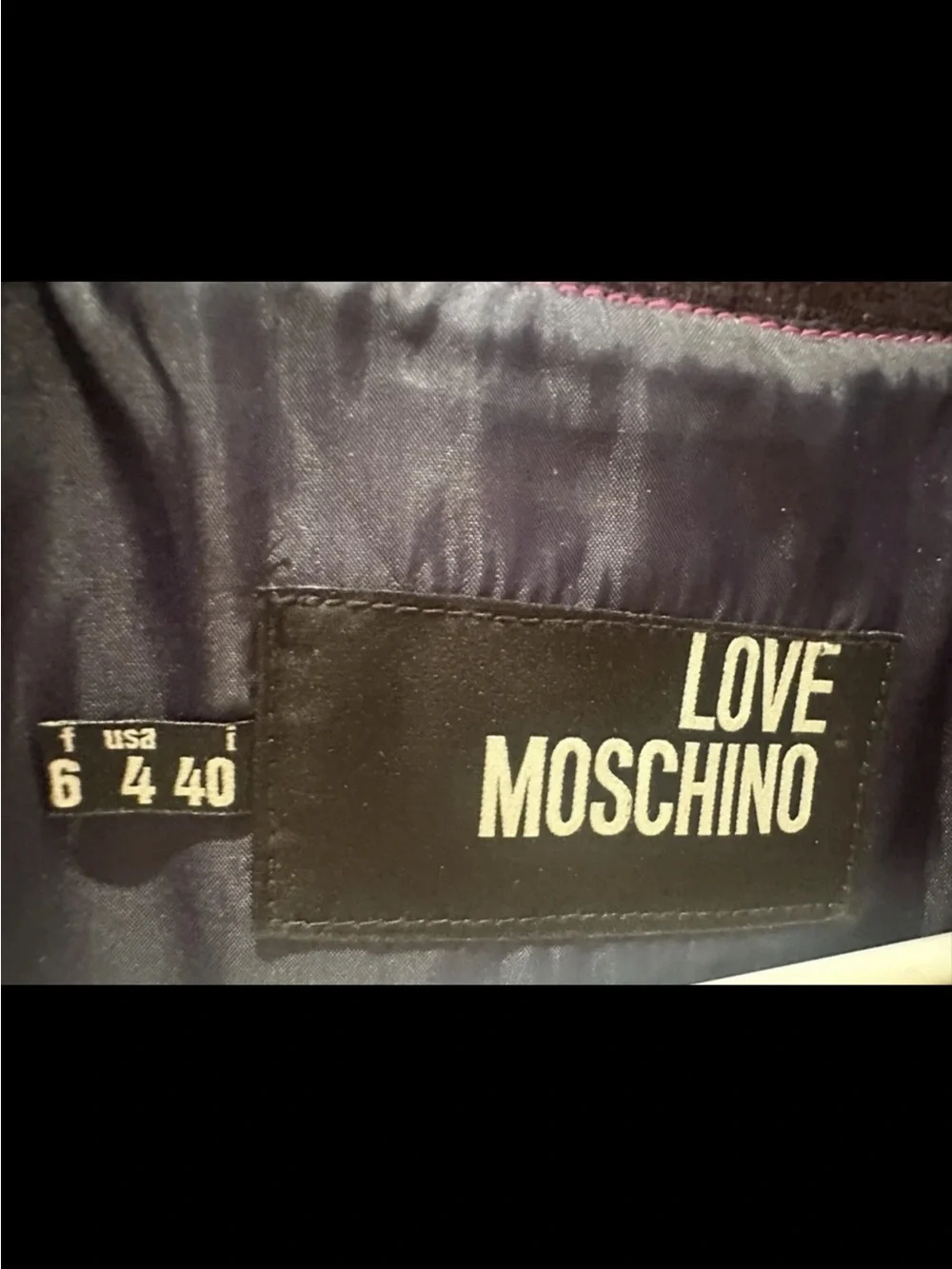 Love Moschino Pink Satin Bomber Jacket – Size 4  Small $580